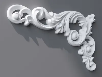Ornament 234x150x15mm 3D model