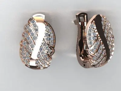 jewelry earrings 3D print model