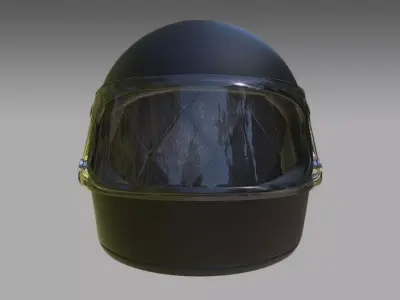 Motorcycle Helmet Low-poly 3D model