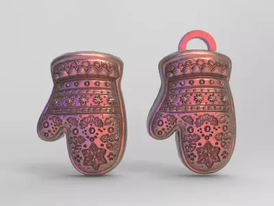 chritsmas cloves  3D print model