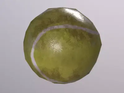Tennis Ball Low-poly 3D model order