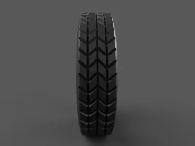 Detailed car tire model 3D model Low-poly 3D model