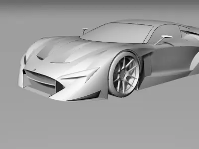 HyperCar Speed Go 3D model