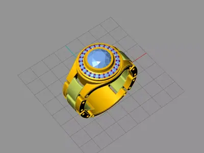 Rhinocros avengers ring 3D model
