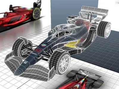 F1 2021 car 3D model