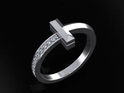 Tiffany T Ring 3D print model purchase