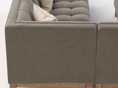 Gus Modern Atwood Corner Sectional Sofa 3D model