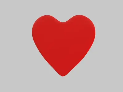 Heart icon v 12 3D model