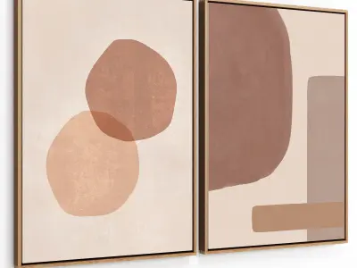 Abstract Painting Two Frame 102 Low-poly 3D model