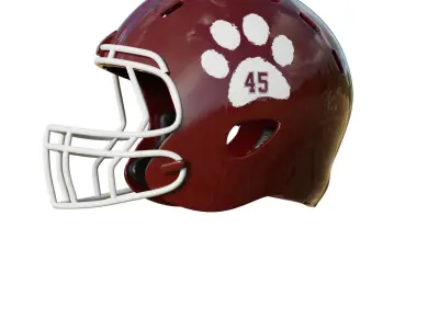 American Football Helmet 05 Low-poly 3D model