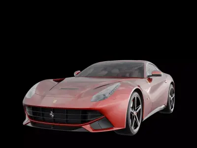 Ferrari F12 Berlinetta Low-poly 3D model