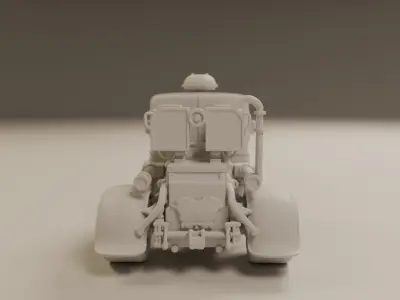 steampunk car 3D print model