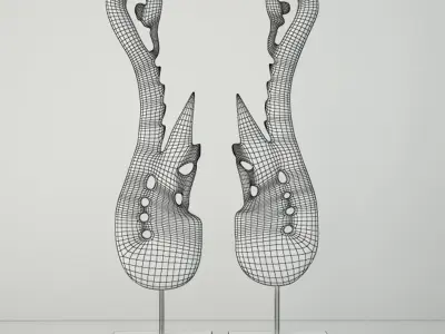 Wood Thai Naga 3D model