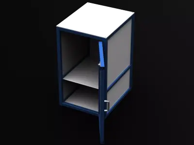 Aluminum Station Cabinet 3D model