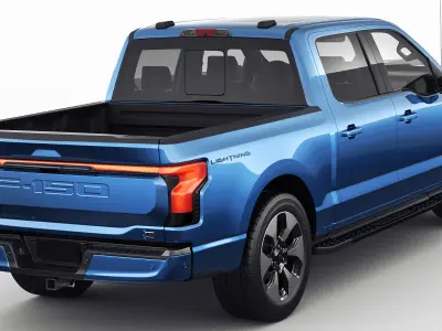 Electric Pick-up F-150 2022 Lightning 3D model