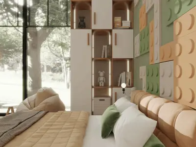 Kids Room 3 Blender Scene 3D model