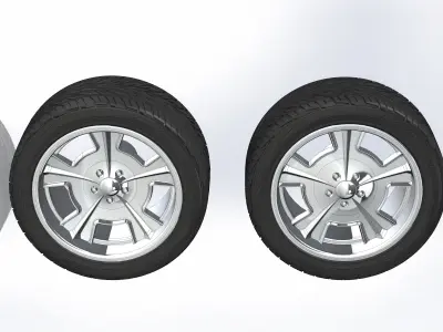 Custom wheels HRBB Griffin for your scale model 3D print model