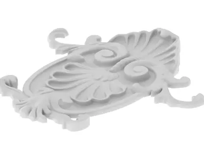 Cartouche Ornament 019 3D model