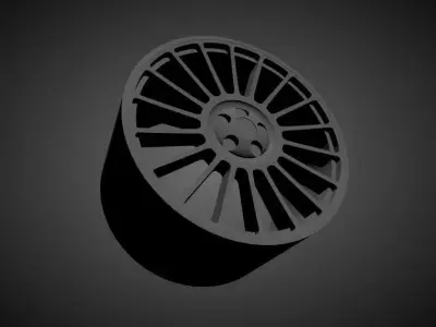 Stuttgart ST2 scalable and Printable rim 3D print model