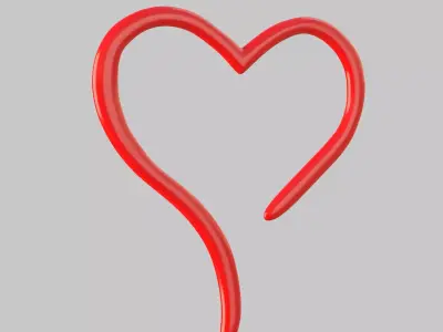 Heart icon v 28 3D model