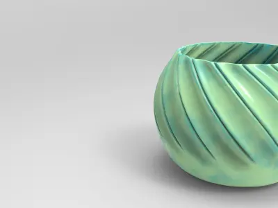 Koll Vase Low-poly 3D model