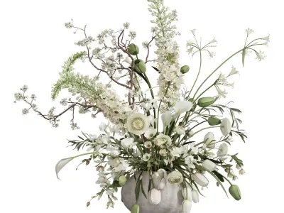 Flower In Vase 93 3D model