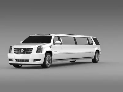 Cadillac Escalade limo 2013 3D model