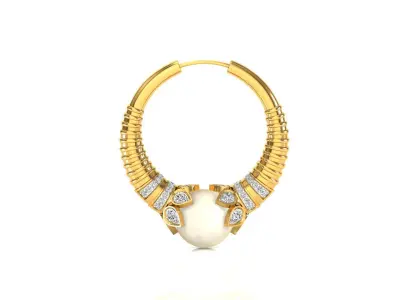 pearl earring 3D print model