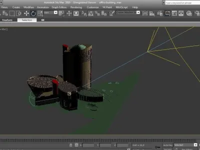 hotel building 3D print model