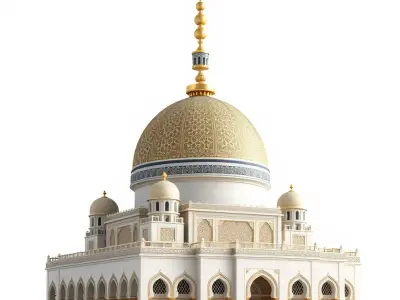 Ornate Mosque Architecture Model Pack Low-poly 3D model order