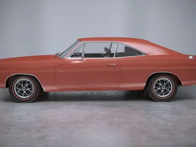Dodge  Charger 1969 RT and General Lee 3D model