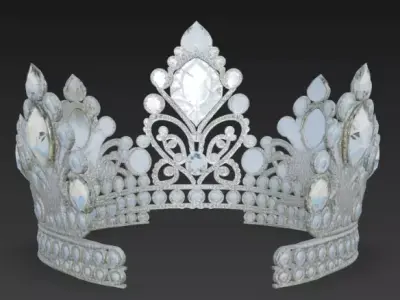 Princess Crown 3d Model 3D model