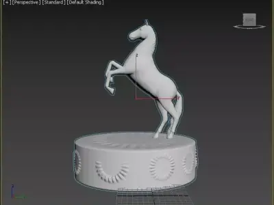 Horse figure 3D print model
