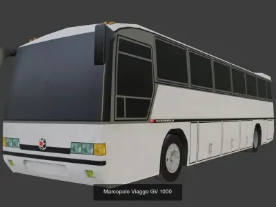 Brazilian Buses 3D Model Pack