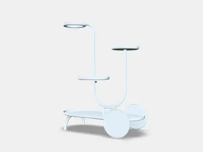 CHILISTRAN Plant stand with wheels 3D model
