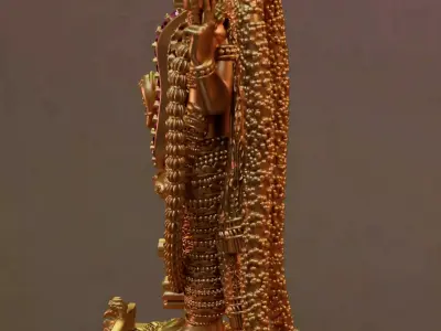 balaji 3d model with dimond 3D print model