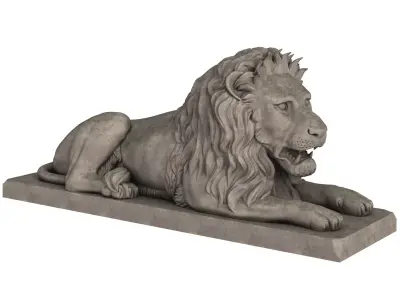 Lion Sculpture 3D model