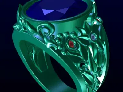 Fashion Ring Ready Printable Model 3D print model 3D print model 3D print model