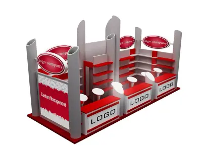  Booth Exhibition Stand a522a 3D model
