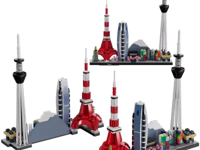 Lego Architecture Skyline - 21051 Tokyo 3D model