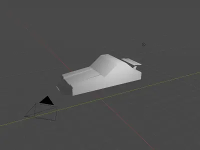 retro drifting car 3D print model
