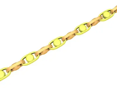 Luxury Oval Link Chain for Jewelry  4199 3D print model