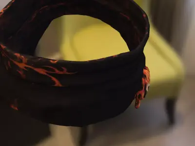 Skull Bandana Low-poly 3D model