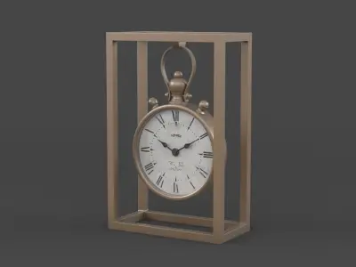Iron Table Clock 3D model