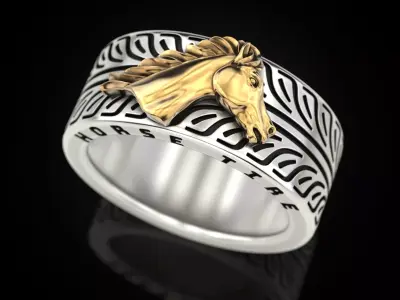 Horse Tire Ring 3D print model