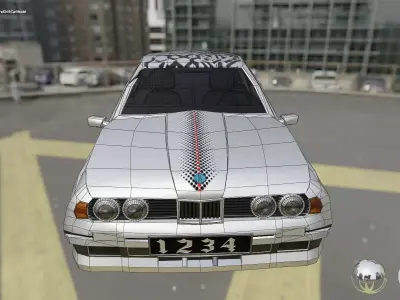 Drift Car Low Poly PBR Free low-poly 3D model