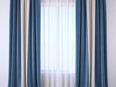 Set 102 Curtains 3D model