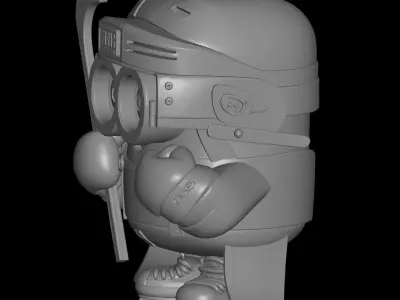 ice hockey player minion 3D print model