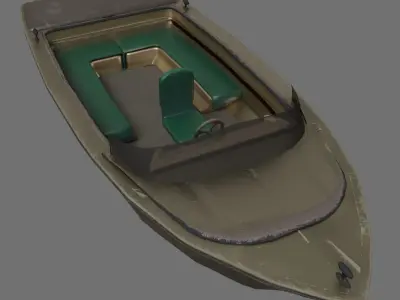Super Boat  Low-poly 3D model