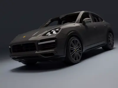 Porsche Cayenne Coupe Low-poly 3D model